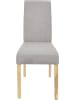 THE HOME DECO FACTORY 2-delige set: eetkamerstoelen "Lena" grijs - (B)46 x (H)98 x (D)58 cm