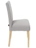 THE HOME DECO FACTORY 2-delige set: eetkamerstoelen "Lena" grijs - (B)46 x (H)98 x (D)58 cm