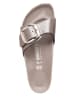Birkenstock Klapki "Madrid Big Buckle" w kolorze srebrnym
