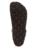 Birkenstock Leder-Zehentrenner "Kairo" in Schwarz - Weite N