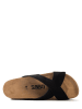 Sunbay Klapki "Astilbe" w kolorze czarnym na koturnie