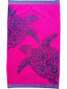 Le Comptoir de la Plage Strandlaken "Turtle" roze - (L)175 x (B)100 cm