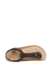 Mandel Skórzane sandały w kolorze ciemnobrązowym