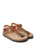 Mandel Skórzane sandały w kolorze jasnobrązowym