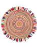 ABERTO DESIGN Kurzflor-Teppich in Bunt - Ø 90 cm