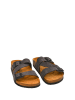 Moosefield Leren slippers antraciet