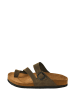 Moosefield Leder-Zehentrenner in Khaki