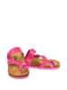 Moosefield Leren teenslippers roze