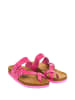 Moosefield Leren teenslippers roze