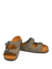 Moosefield Leder-Pantoletten in Khaki