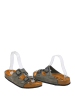 Moosefield Leder-Pantoletten in Khaki