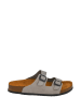 Moosefield Leren slippers grijs