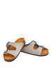 Moosefield Leren slippers grijs