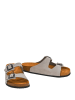 Moosefield Leren slippers grijs