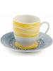 Villa d´Este 6-delige set: koffiekoppen "Marea" meerkleurig - 90 ml