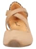 Think! Leren pumps beige