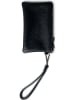 Mia Tomazzi Leren clutch "Daniela" zwart - (B)18 x (H)11 x (D)4,5 cm