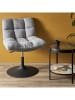 THE HOME DECO FACTORY Fauteuil "Anton" grijs - (B)65 x (H)79,5 x (D)80 cm
