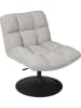 THE HOME DECO FACTORY Fauteuil "Anton" grijs - (B)65 x (H)79,5 x (D)80 cm