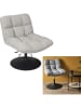 THE HOME DECO FACTORY Fauteuil "Anton" grijs - (B)65 x (H)79,5 x (D)80 cm