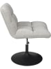 THE HOME DECO FACTORY Fauteuil "Anton" grijs - (B)65 x (H)79,5 x (D)80 cm