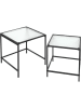 THE HOME DECO FACTORY Set van twee bijzettafels zwart