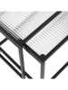 THE HOME DECO FACTORY Set van twee bijzettafels zwart