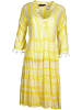 Zwillingsherz Sukienka "Indira" w kolorze żółto-białym