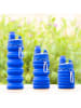 InnovaGoods Butelka składana "Bentle" w kolorze niebieskim - 500 ml