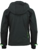 Peak Mountain Softshelljacke in Schwarz/Grün