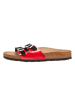 Birkenstock Pantoletten "Ibiza" in Rot/ Schwarz - Weite S