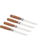 Laguiole 4-delige set: steakmessen naturel - (L)23 cm