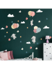 Ambiance Tatuaż ścienny "Rabbits in the sky and flying balloons"