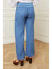 Joséfine Leinen-Hose "Astrid" in Blau