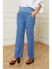 Joséfine Leinen-Hose "Astrid" in Blau