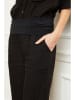 La Compagnie Du Lin Lniane spodnie "Astrid" w kolorze czarnym