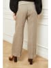 Joséfine Leinen-Hose "Astrid" in Taupe