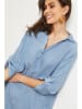Fleur de Lin Leinen-Kleid "Basta" in Blau