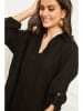 Fleur de Lin Leinen-Kleid "Basta" in Schwarz