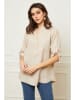 La Compagnie Du Lin Leinen-Bluse "Bjorg" in Beige