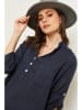 Fleur de Lin Linnen blouse "Bjorg" donkerblauw