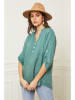 Fleur de Lin Leinen-Bluse "Bjorg" in Grün