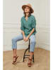 Fleur de Lin Linnen blouse "Bjorg" groen