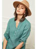 Fleur de Lin Linnen blouse "Bjorg" groen