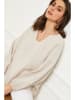 Joséfine Leinen-Bluse "Celiane" in Beige