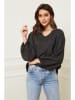 Joséfine Linnen blouse "Celiane" antraciet