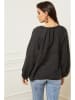 Joséfine Linnen blouse "Celiane" antraciet