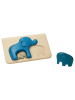 Plan Toys 2-delige steekpuzzel "Olifanten" - vanaf 18 maanden