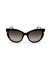 Liu Jo Damskie okulary przeciwsłoneczne w kolorze czarno-złotym