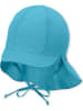 Sterntaler Muts met klep wit/turquoise